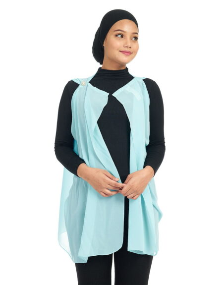 Scarf Cardigan Jewel Turquoise